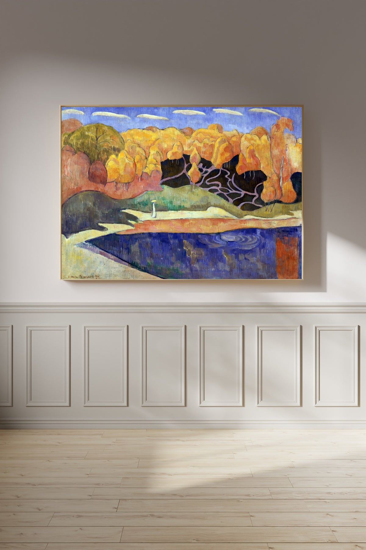 Émile Bernard — Woman Walking on the Banks of the Aven | Fine Art Print