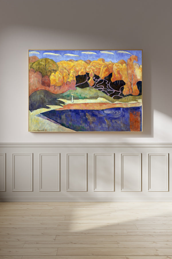 Émile Bernard — Woman Walking on the Banks of the Aven | Fine Art Print