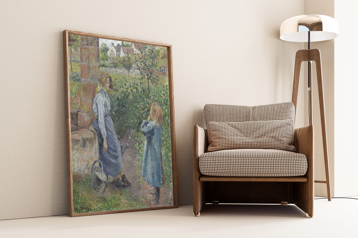 Camille Pissarro — Woman and Child at the Well | Fine Art Print