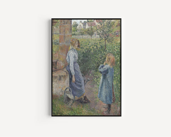 Camille Pissarro — Woman and Child at the Well | Fine Art Print