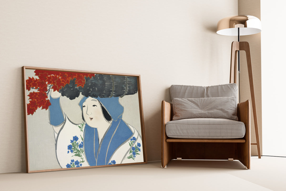 Kamisaka Sekka — Woman, from Momoyogusa | Japanese Woodblock Print