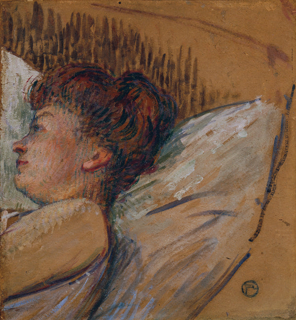 Henri de Toulouse-Lautrec — Woman in Bed (Frau im Bett) | Fine Art Print