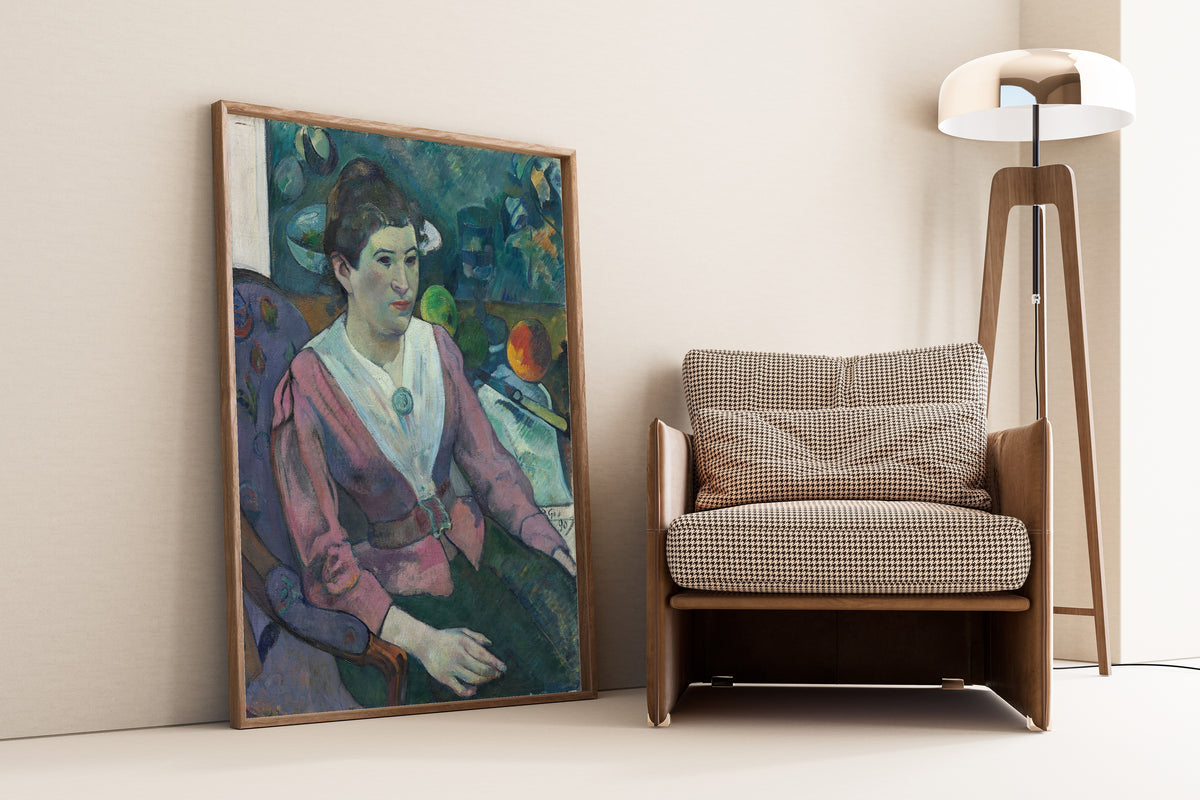 Paul Gauguin — Woman in Front of a Still Life by Cézanne | Fine Art Print