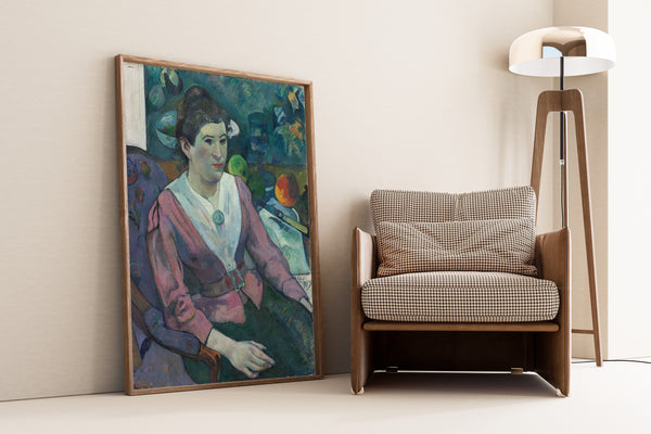 Paul Gauguin — Woman in Front of a Still Life by Cézanne | Fine Art Print