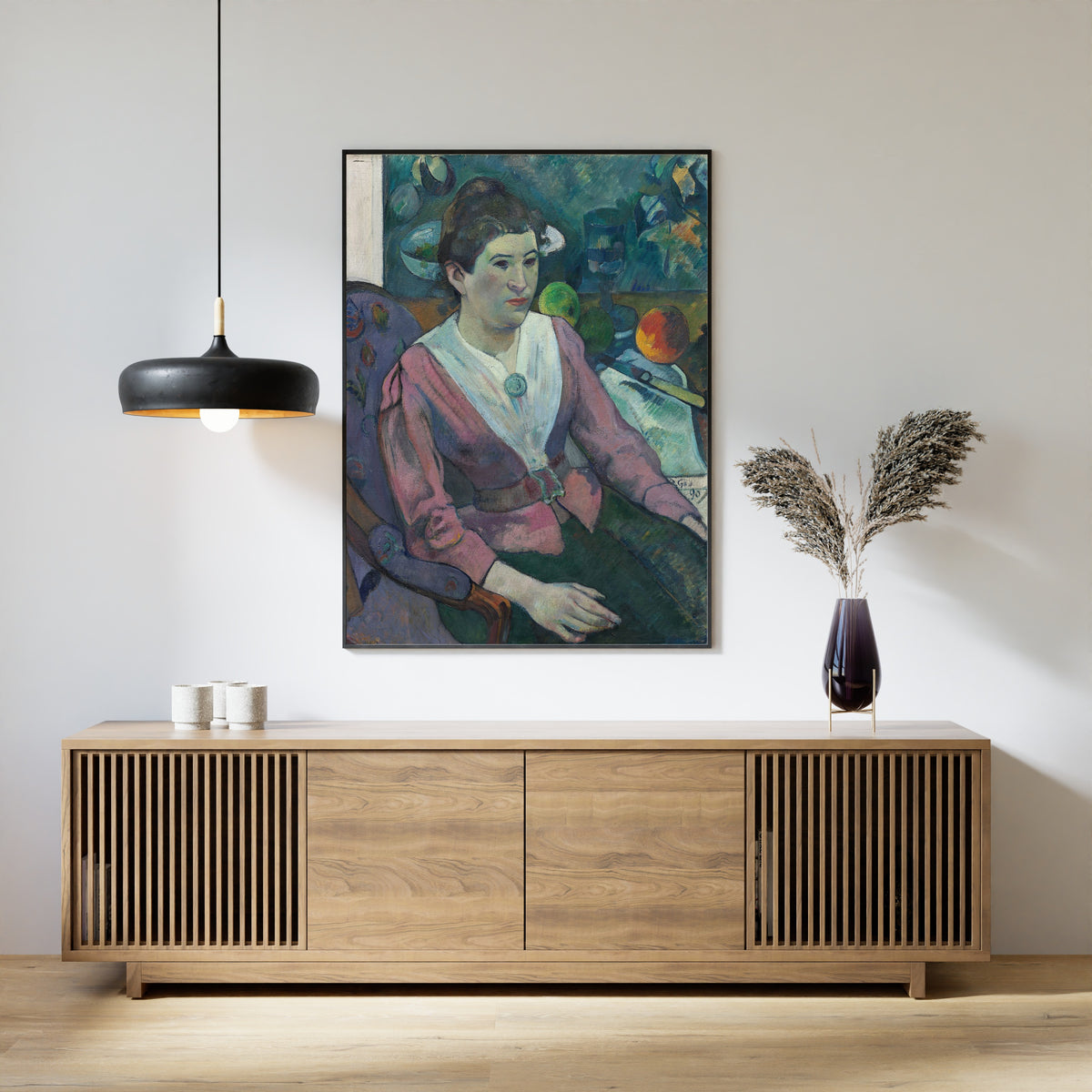 Paul Gauguin — Woman in Front of a Still Life by Cézanne | Fine Art Print