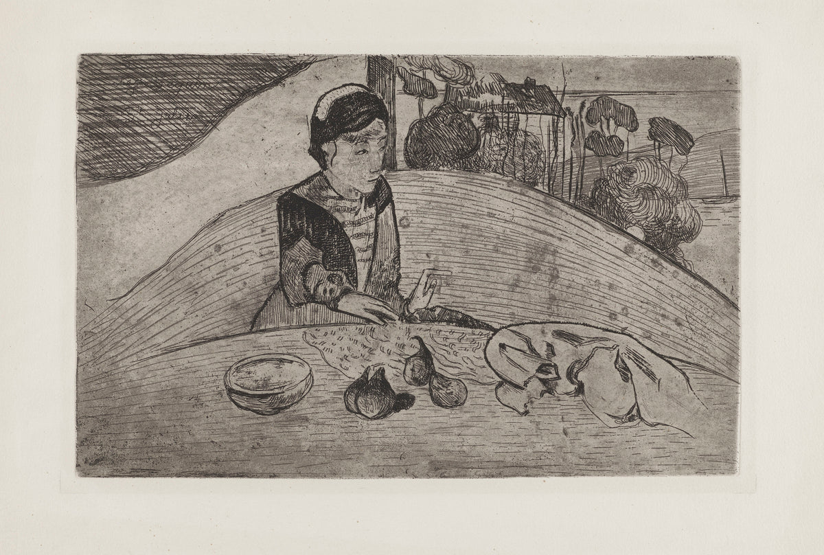 Paul Gauguin — Woman with Figs | Etching Print