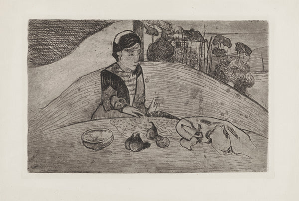Paul Gauguin — Woman with Figs | Etching Print