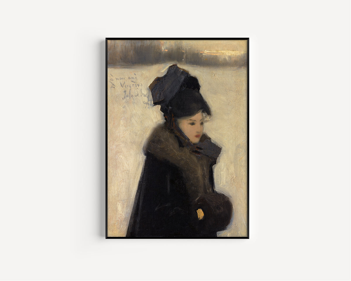John Singer Sargent — Woman with Furs | Fine Art Print