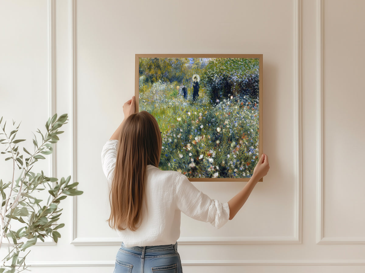 Pierre-Auguste Renoir — Woman with a Parasol in a Garden | Fine Art Print