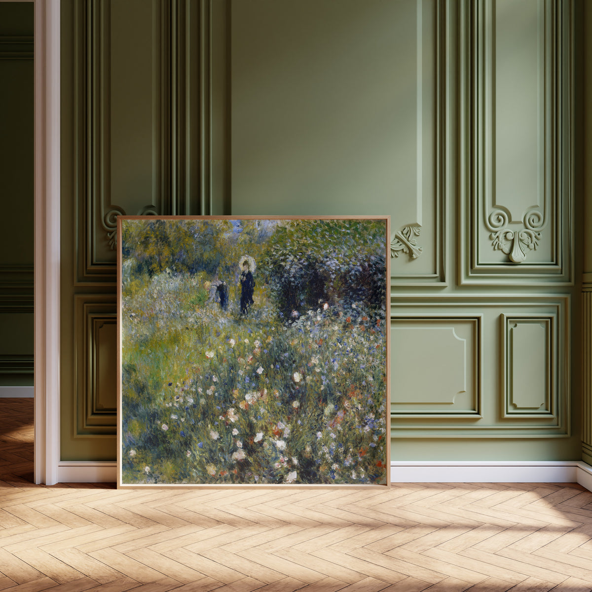 Pierre-Auguste Renoir — Woman with a Parasol in a Garden | Fine Art Print