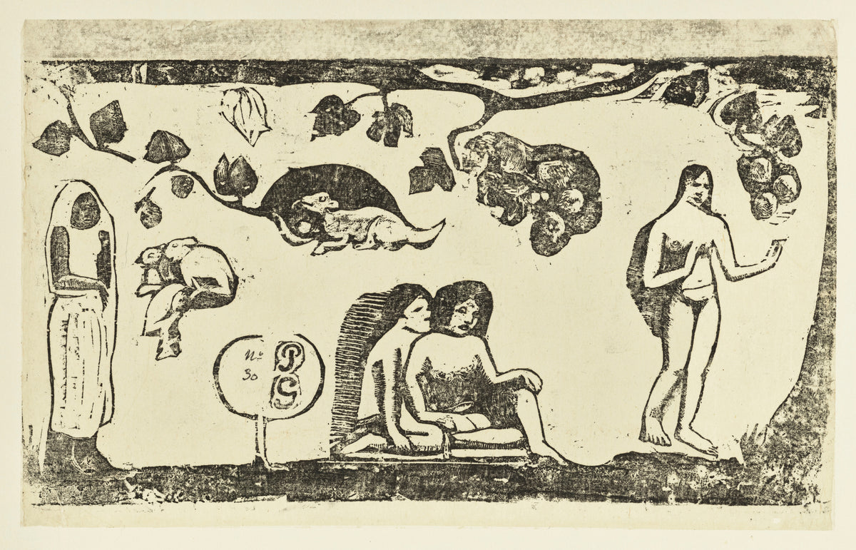 Paul Gauguin — Women, Animals and Foliage | Woodcut Print