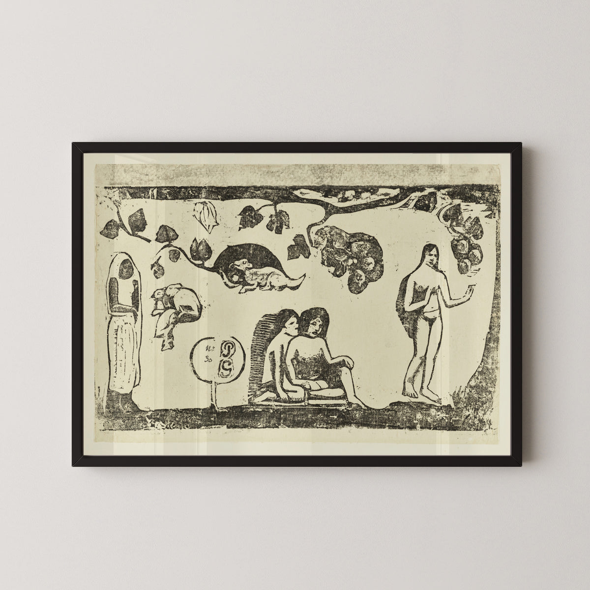 Paul Gauguin — Women, Animals and Foliage | Woodcut Print
