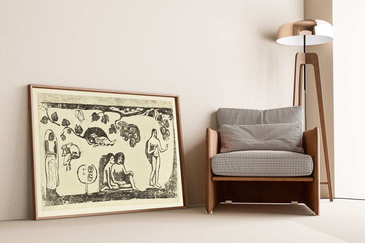 Paul Gauguin — Women, Animals and Foliage | Woodcut Print