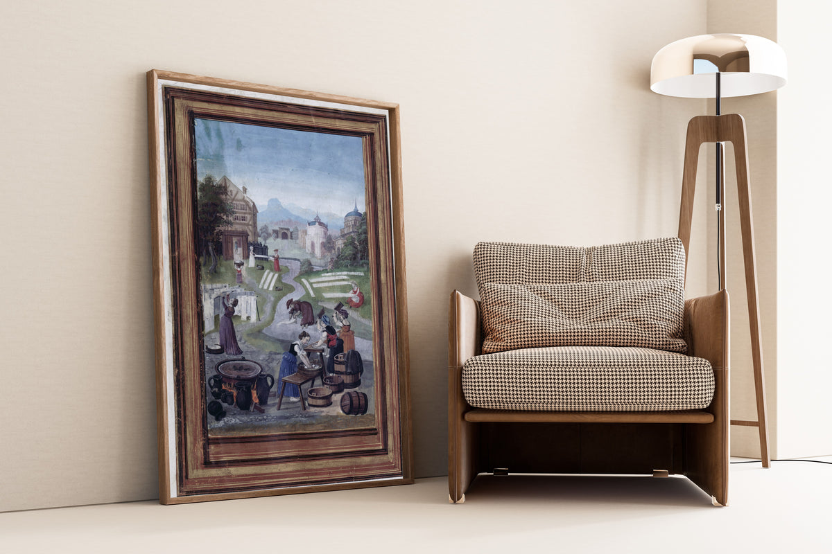 Splendor Solis — Women's Work | Illuminated Manuscript Print