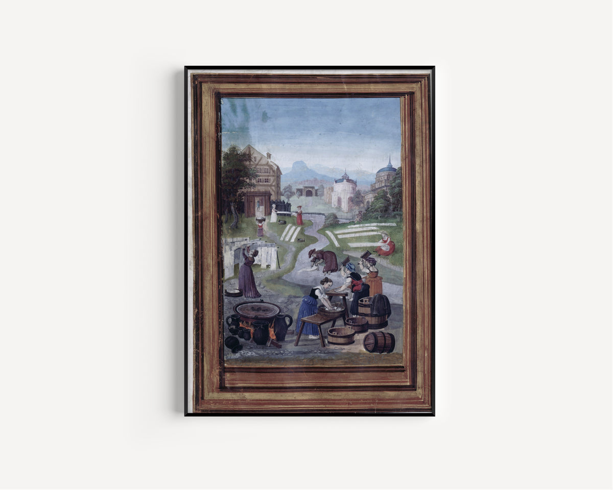 Splendor Solis — Women's Work | Illuminated Manuscript Print