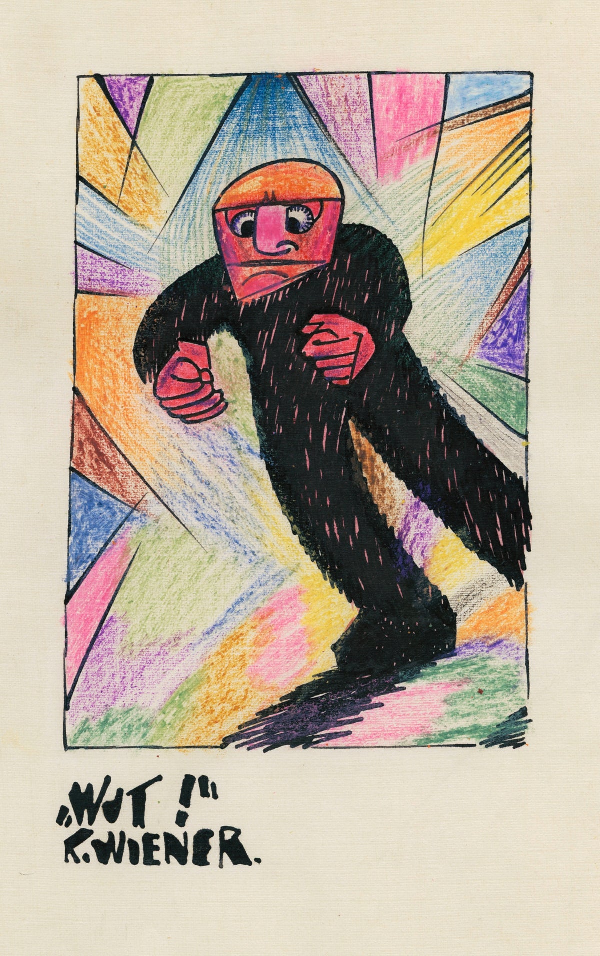 Karl Wiener — Wut! (Rage!) | Expressionist Art Print