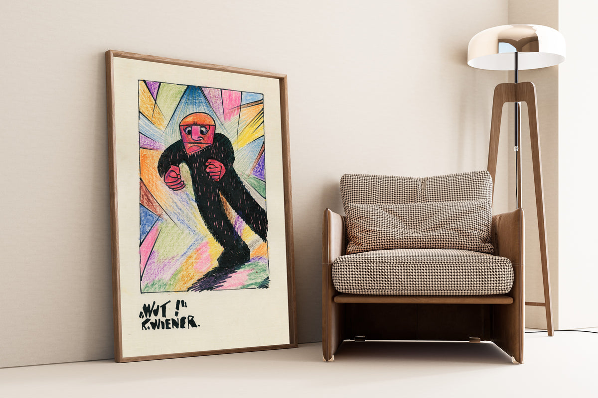 Karl Wiener — Wut! (Rage!) | Expressionist Art Print