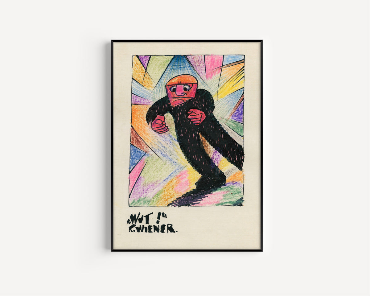 Karl Wiener — Wut! (Rage!) | Expressionist Art Print