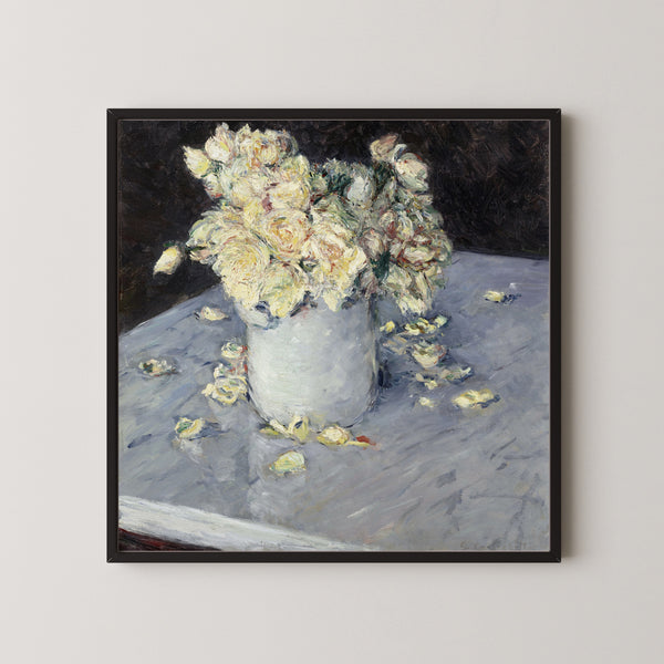 Gustave Caillebotte — Yellow Roses in a Vase | Fine Art Print