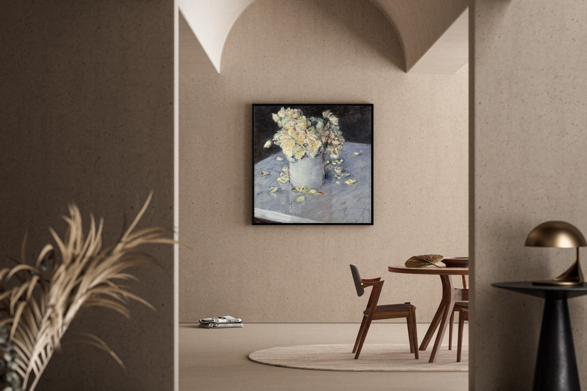 Gustave Caillebotte — Yellow Roses in a Vase | Fine Art Print