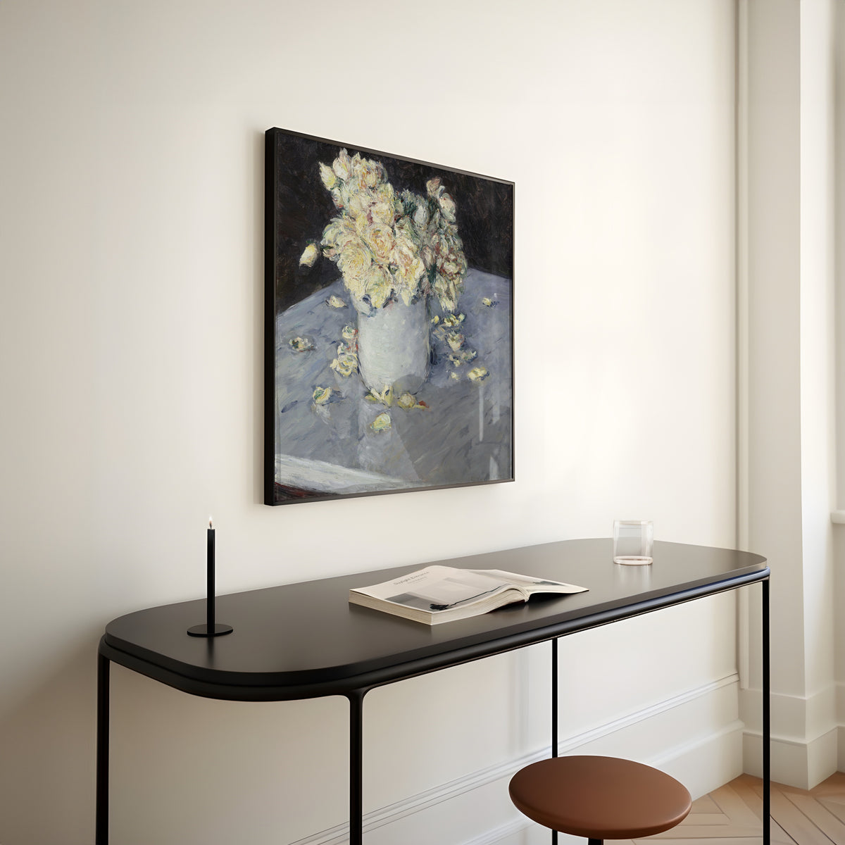 Gustave Caillebotte — Yellow Roses in a Vase | Fine Art Print