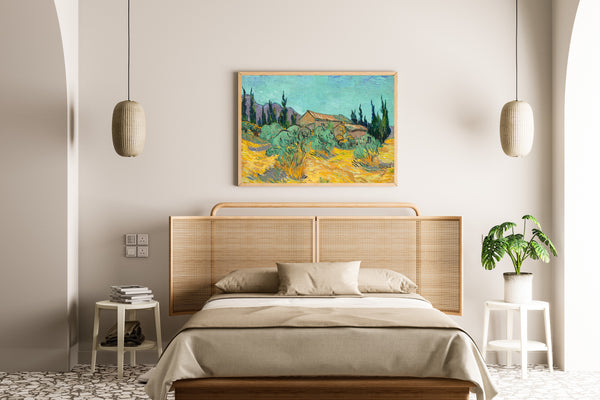 Vincent van Gogh — Huts surrounded by Olive Trees and Cypresses | Fine Art Print