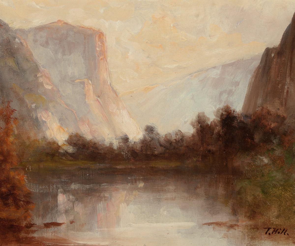 Thomas Hill — Yosemite Valley (Russet Trees and Still Water) | Landscape Fine Art Print