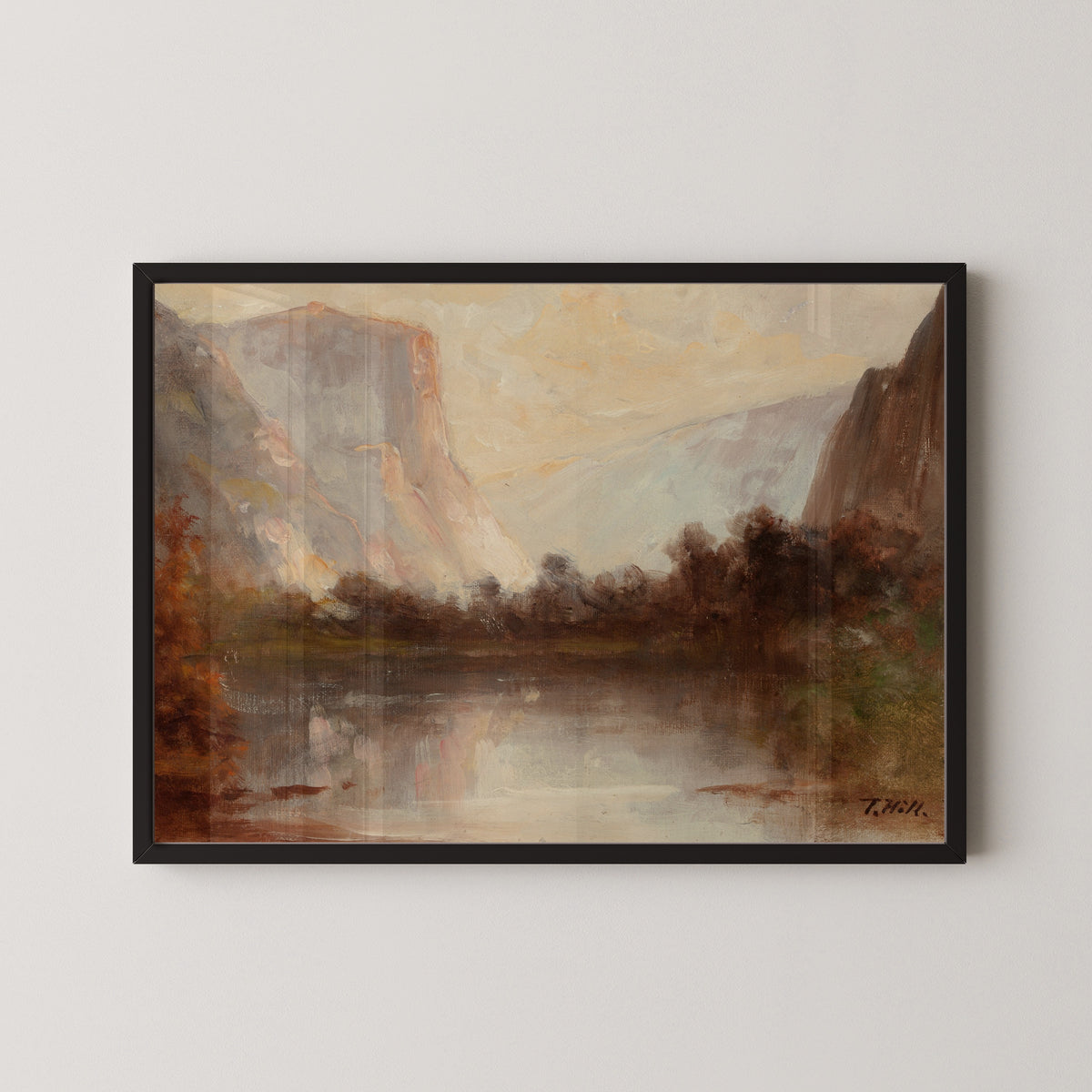 Thomas Hill — Yosemite Valley (Russet Trees and Still Water) | Landscape Fine Art Print
