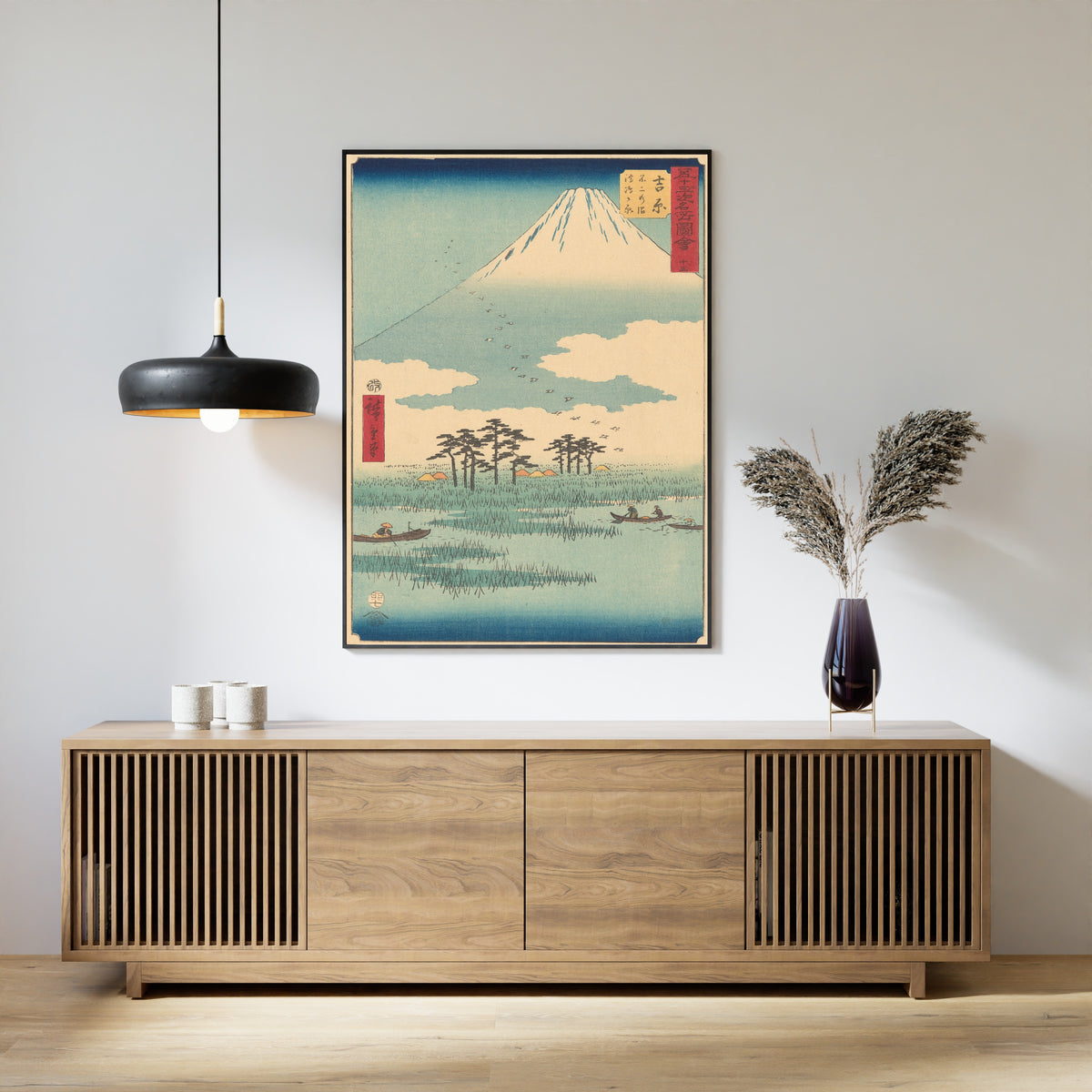 Utagawa Hiroshige — Famous Sights of the Fifty-three Stations: Yoshiwara | Japanese Woodblock Print (Ukiyo-e)