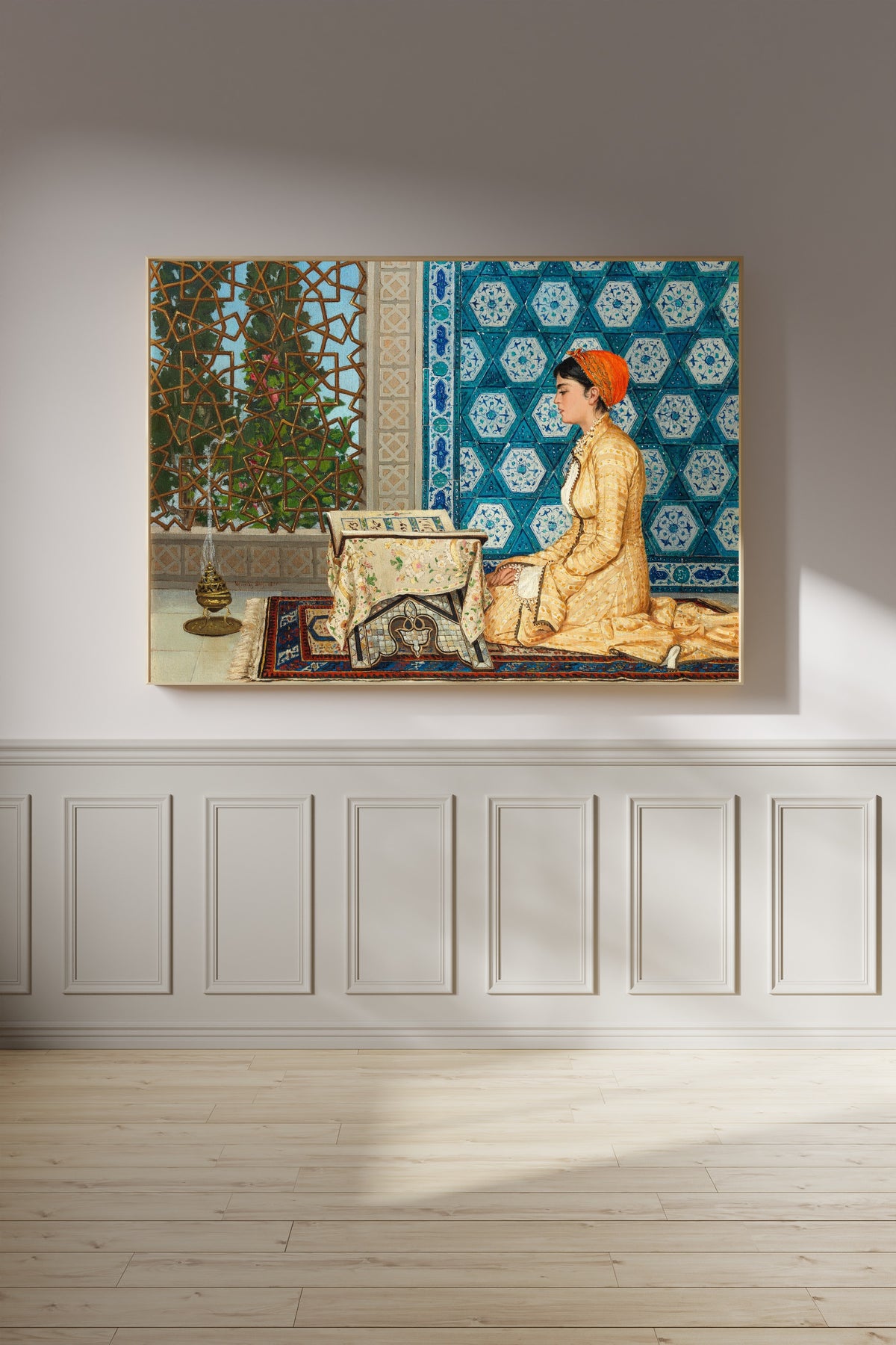 Osman Hamdi Bey — Young Girl Reciting the Quran | Fine Art Print