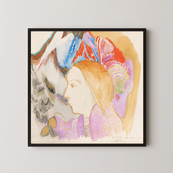 Odilon Redon — Young Girl and Flowers | Symbolist Art Print