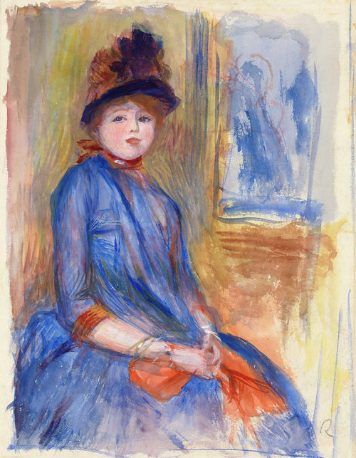 Pierre-Auguste Renoir — Young Girl in a Blue Dress | Fine Art Print