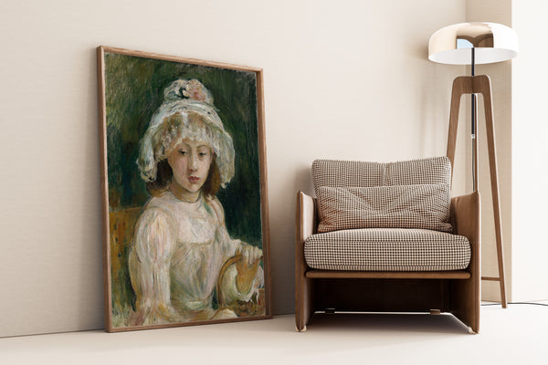 Berthe Morisot — Young Girl with Hat | Fine Art Print