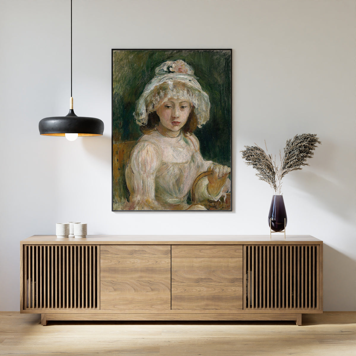 Berthe Morisot — Young Girl with Hat | Fine Art Print