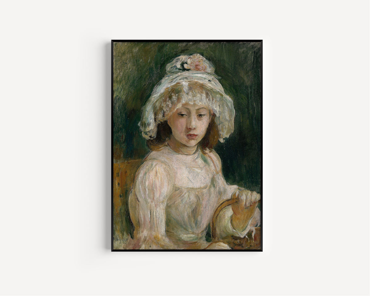 Berthe Morisot — Young Girl with Hat | Fine Art Print
