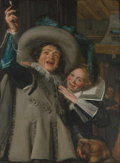 Frans Hals — Young Man and Woman in an Inn | Fine Art Print