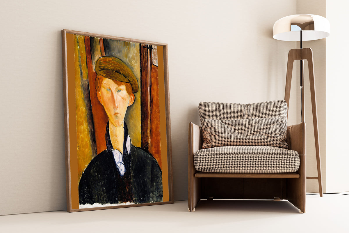 Amedeo Modigliani — Young Man with a Cap | Fine Art Print