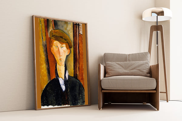 Amedeo Modigliani — Young Man with a Cap | Fine Art Print