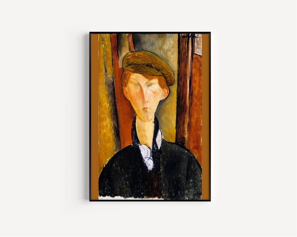 Amedeo Modigliani — Young Man with a Cap | Fine Art Print
