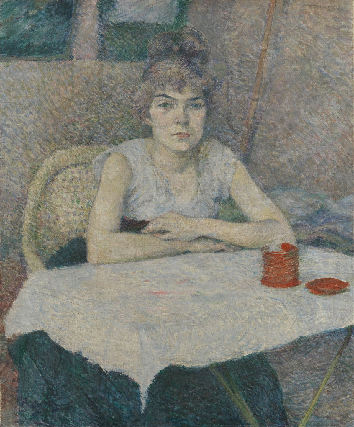 Henri de Toulouse-Lautrec — Young Woman at a Table, 'Poudre de riz' | Fine Art Print