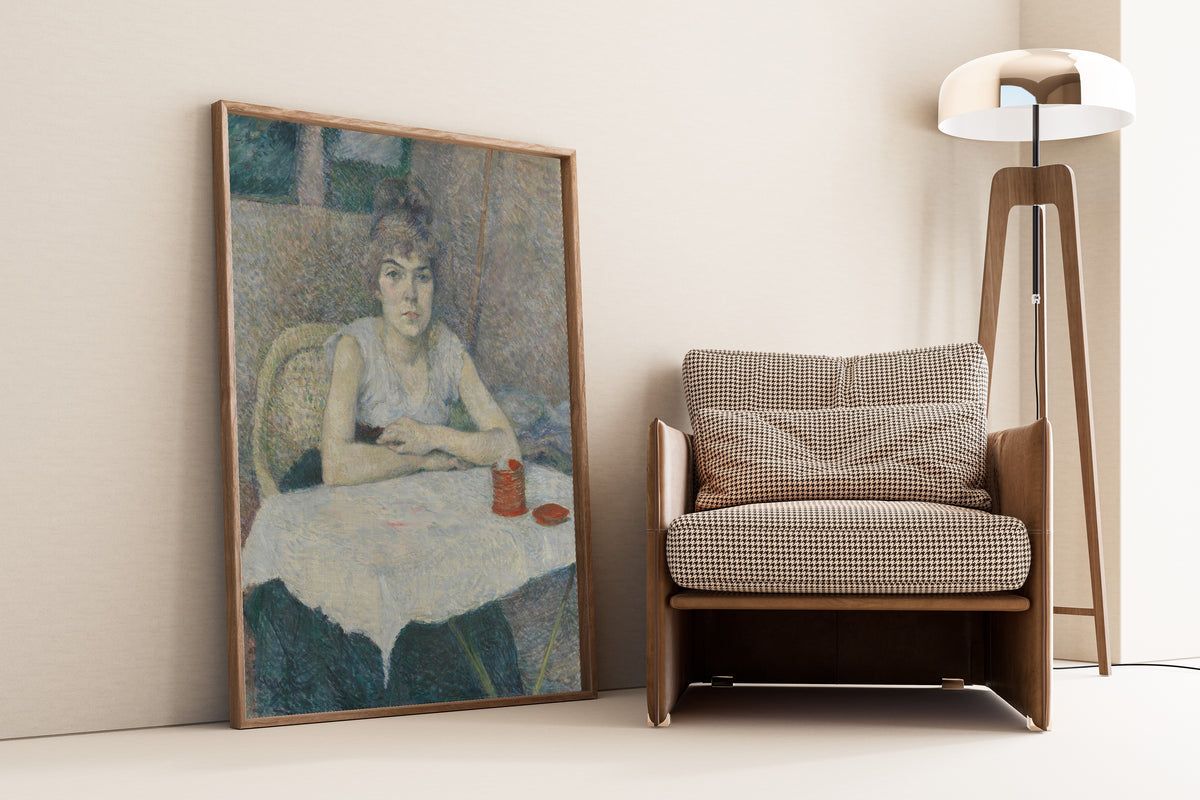 Henri de Toulouse-Lautrec — Young Woman at a Table, 'Poudre de riz' | Fine Art Print