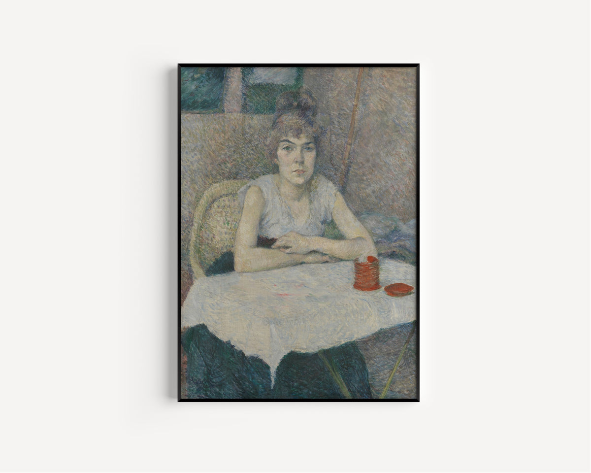 Henri de Toulouse-Lautrec — Young Woman at a Table, 'Poudre de riz' | Fine Art Print