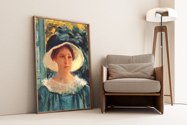 Mary Cassatt — Young Woman in Green, Outdoors in the Sun | Fine Art Print