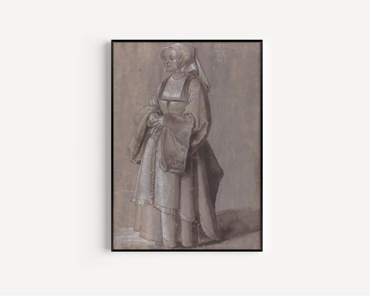 Albrecht Dürer — Young Woman in Netherlandish Dress | Fine Art Print