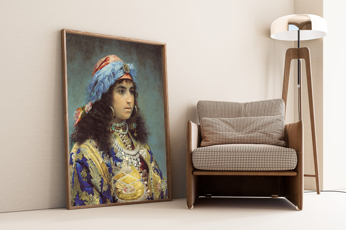 Josep Tapiró Baró — Young Woman in a Jewelled Headdress | Fine Art Print