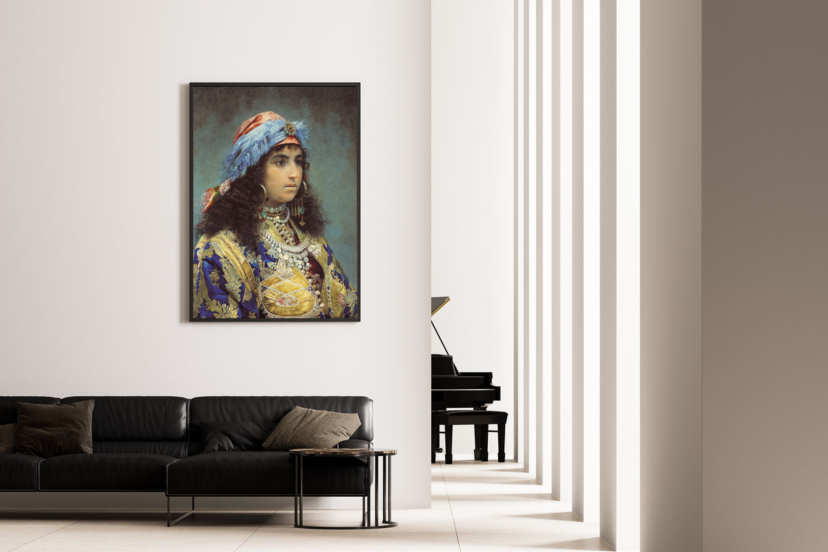Josep Tapiró Baró — Young Woman in a Jewelled Headdress | Fine Art Print