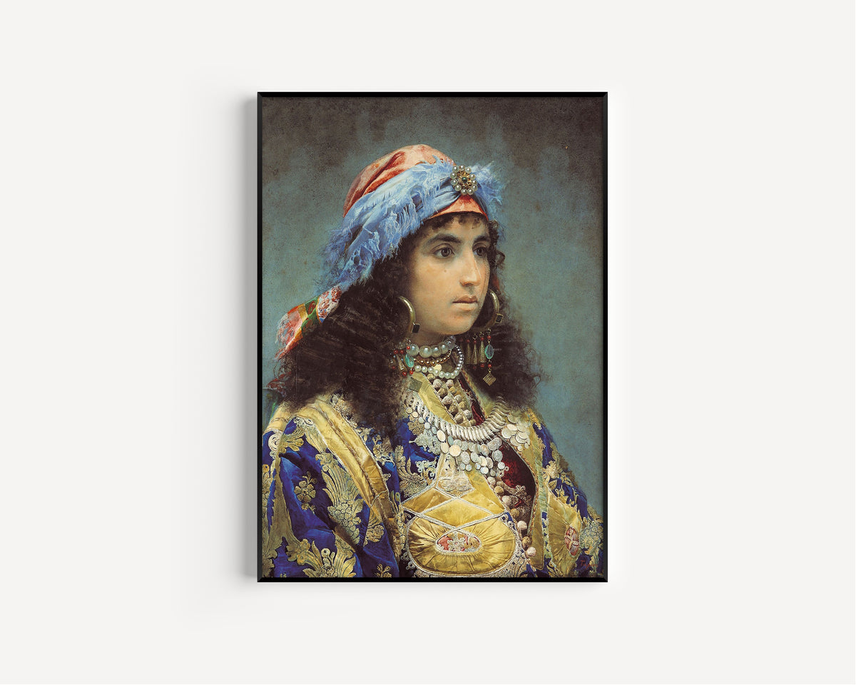 Josep Tapiró Baró — Young Woman in a Jewelled Headdress | Fine Art Print
