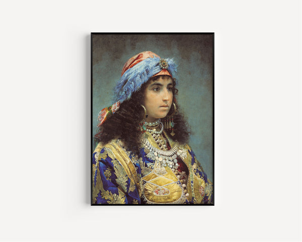 Josep Tapiró Baró — Young Woman in a Jewelled Headdress | Fine Art Print