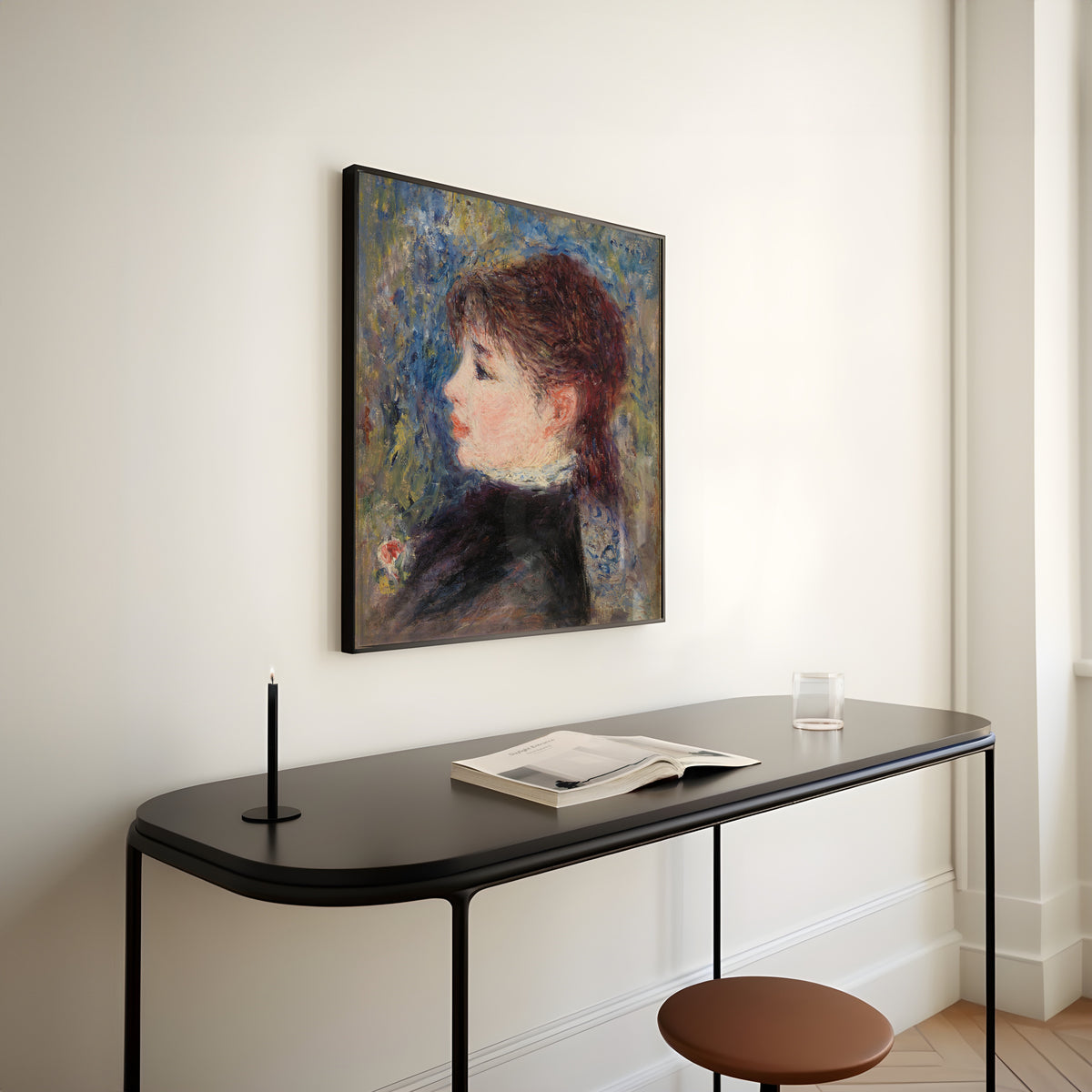 Pierre-Auguste Renoir — Young Woman with Rose | Fine Art Print