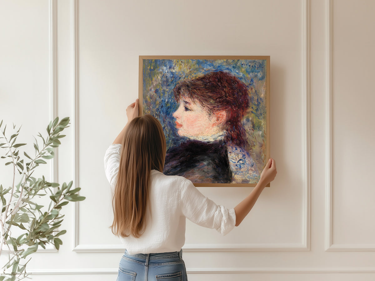 Pierre-Auguste Renoir — Young Woman with Rose | Fine Art Print